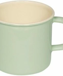 Riess Emaille Riess Becher Aus Emaille In Nilgrün