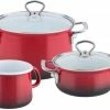 Riess Emaille Riess Geschirr-Set Aus Emaille, 3-tlg. In Brombeer -Wesco store 0520 039