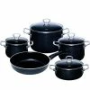 Riess Emaille Riess Geschirr-Set Aus Emaille, 5-tlg. In Black Magic -Wesco store 0558 009