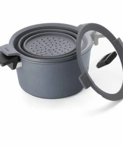 Woll Gusstopf Diamond Concept Plus Induktion Mit Deckel Und Silikoneinsatz 24 Cm / 13,5 Cm / 5 L -Wesco store 128 1CP 1 1 1