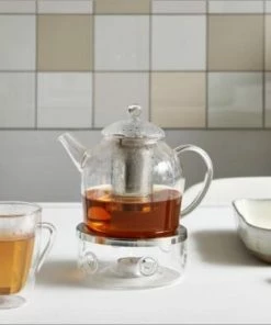 Bredemeijer Glas-Teekanne Minuet Santhee Mit Edelstahlfilter 1,2 Liter -Wesco store 165002 165007 1457 mood image Teekanne