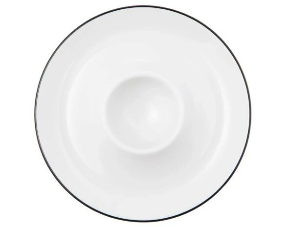 Seltmann Weiden Lido Black Line Eierbecher Mit Ablage 4 Seltmann Weiden Lido Black Line Eierbecher Mit Ablage – Bild 2