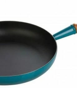 Le Creuset Bratpfanne Aus Gusseisen In Deep Teal 28 Cm