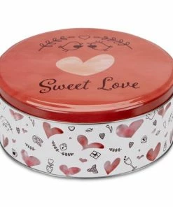 Städter Gebäckdose Sweet Love ø 22 Cm / H 9,5 Cm Bunt Rund