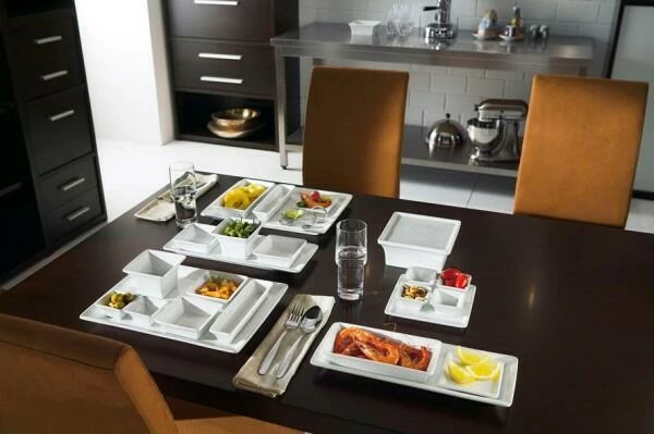 Seltmann Weiden Lukullus Bowl Eckig 16x16x7 Cm 6 Seltmann Weiden Lukullus Bowl Eckig 16x16x7 Cm – Bild 4