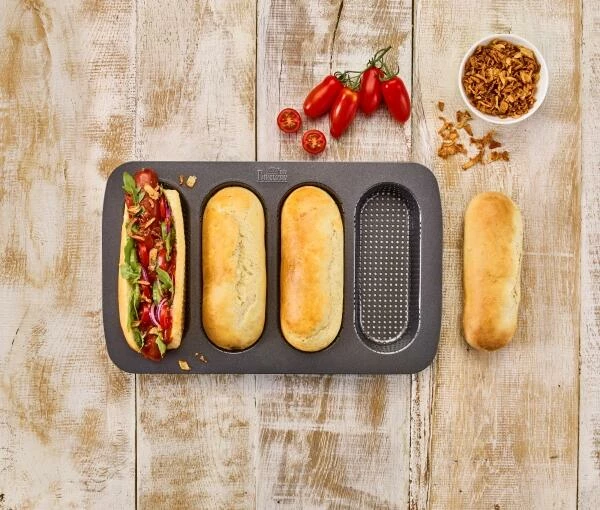 Birkmann Hot Dog Brötchen-Blech 5 Birkmann Hot Dog Brötchen-Blech – Bild 3