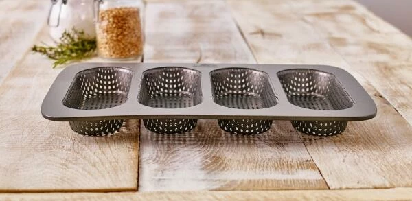 Birkmann Hot Dog Brötchen-Blech 4 Birkmann Hot Dog Brötchen-Blech – Bild 2