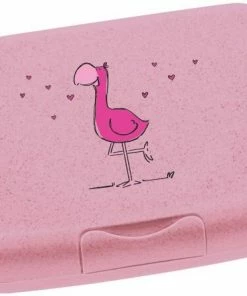Leonardo Brotdose BAMBINI Rot Flamingo