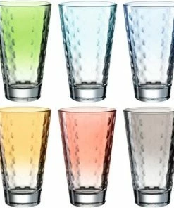 Leonardo Trinkglas OPTIC 6 Stück Sortiert 300 Ml Pastell