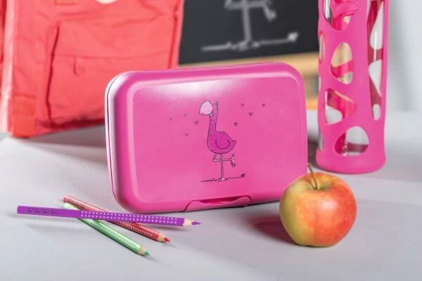 Leonardo Brotdose BAMBINI Rot Flamingo 4 Leonardo Brotdose BAMBINI Rot Flamingo – Bild 2