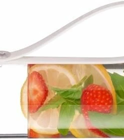 Mepal Trinkflasche Justwater 500 Ml - Weiß -Wesco store 212 107780553100 justwater drinking bottle strawberry lemon and basil