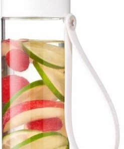 Mepal Trinkflasche Justwater 500 Ml - Weiß -Wesco store 212 107780553100 justwater drinking bottle with apple lemon and raspberry