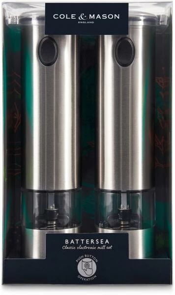 Cole & Mason Battersea, 2 Elektronische Mühlen Im Geschenkset 210mm SS 6 Cole & Mason Battersea, 2 Elektronische Mühlen Im Geschenkset 210mm SS – Bild 4