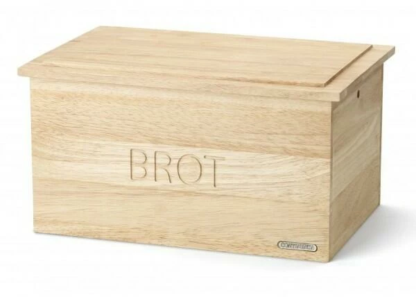 Continenta Brotkasten Aus Gummibaumholz Mit Integriertem Schneidebrett (B-Ware - Sehr Guter Zustand) 3 Continenta Brotkasten Aus Gummibaumholz Mit Integriertem Schneidebrett (B-Ware - Sehr Guter Zustand)