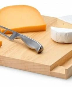 Continenta Käsebrett Aus Gummibaumholz Mit Messer 25 Cm -Wesco store 3222 2 l