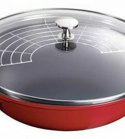 Staub Wok Aus Gusseisen In Kirschrot, Klein