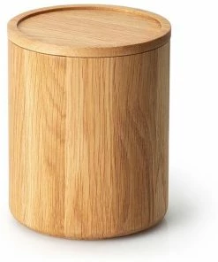 Continenta Dose Mit Deckel Aus Eiche 13 Cm, 16 Cm -Wesco store 4172 1