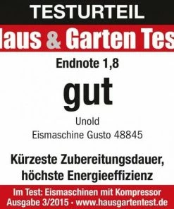Unold Eismaschine Gusto -Wesco store 48845 EISMASCHINE Gusto H G Test 03 2015 neupi l