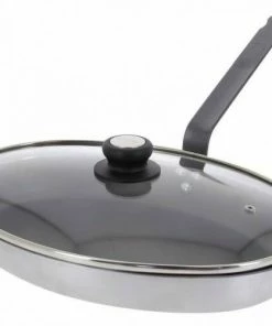 De Buyer Antihaft-Fischpfanne Choc Resto Induction Mit Glasdeckel, 36 Cm