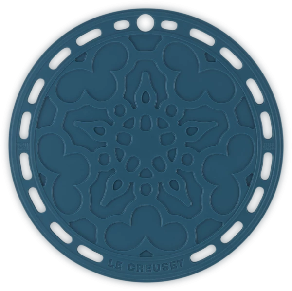 Le Creuset Silikonuntersetzer Tradition In Deep Teal 3 Le Creuset Silikonuntersetzer Tradition In Deep Teal