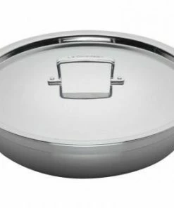 Le Creuset Profipfanne 3-ply Mit Deckel, Antihaftbeschichtet 30 Cm / Ca. 22 Cm / 4,8 Liter/ 6,5 Cm