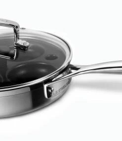 Le Creuset Sauté-Pfanne 3-ply Mit Pochiereinsatz
