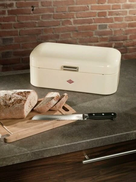 Wesco Brotkasten Grandy In Neusilber (B-Ware - Guter Zustand) 5 Wesco Brotkasten Grandy In Neusilber (B-Ware - Guter Zustand) – Bild 4