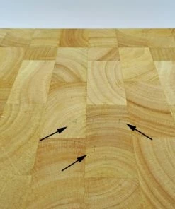 Continenta Schneidebrett Aus Gummibaum Stirnholz Mit Schublade, 39 X 27 X 6 Cm (B-Ware - Guter Zustand) -Wesco store DSC02367