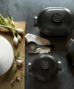 Emile Henry Schmortopf Delight Rund In Ardoise 27 Cm / 19,5 Cm / 4 Liter -Wesco store EH 66XX 7766XX Amb Delight GammeCocotte CasserolesRange Top H 1