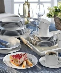 Friesland Porzellan Friesland Frühstücksbrett Jeverland Kleine Brise 27 X 14 Cm -Wesco store Friesl kl Brise 3otlg 2