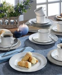 Friesland Porzellan Friesland Auflaufschale Eckig JEVERLAND Kleine Briese 32 X 23,5 -Wesco store Jeverland kl Brise 18tlg 5