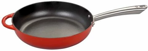 Küchenprofi Bratpfanne Hoch Aus Gusseisen In Rot 3 Küchenprofi Bratpfanne Hoch Aus Gusseisen In Rot