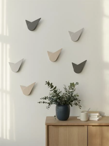 Stelton Wanduhr Birdie, Powder 5 Stelton Wanduhr Birdie, Powder – Bild 3