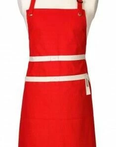 Le Creuset Küchenschürze Kirschrot
