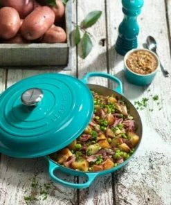 Le Creuset Gourmet-Profitopf Signature In Schwarz, 26 Cm -Wesco store Le Creuset Gourmet Profitopf Signature karibik Stimmung neu l