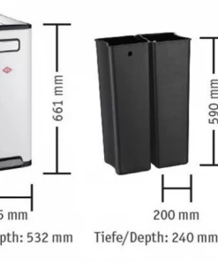 Wesco Big Double Master In Schwarz (B-Ware - Akzeptabler Zustand) -Wesco store Masse neu l