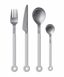 Mono Ring Besteckset In Weiß, 4tlg.