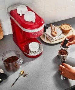 KitchenAid Halbautomatische Espressomaschine ARTISAN In Liebesapfelrot -Wesco store P200263kp 078z