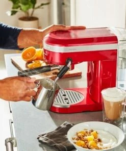 KitchenAid Halbautomatische Espressomaschine ARTISAN In Liebesapfelrot -Wesco store P200263kp 087z