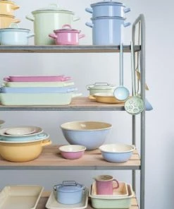 Riess Emaille Riess Schüssel Aus Emaille In Pastell-gelb -Wesco store RIESS AMBIENTE CLASSIC Pastell Bunt 2019 11 17 highres