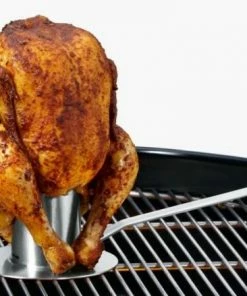 Rösle Hähnchenbräter -Wesco store Roesle 25078 Haehnchenbraeter mit Haehnchen auf Grill l