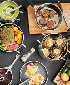 Rösle Bratpfanne Silence PRO Edelstahl ø 28 Cm -Wesco store Roesle Bratpfanne Silence Pro Edelstahl Ambiente2