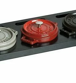 Staub Servierbrett Für 3 Mini Cocottes In Schwarz -Wesco store Servierbrett mini cc 2
