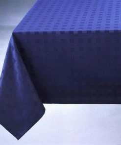 Schlitzer Leinen Tischdecke Milano Blau 150 X 200 Cm