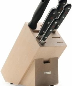 Wüsthof Classic Messerblock Aus Buche Natur Mit 5 Teilen