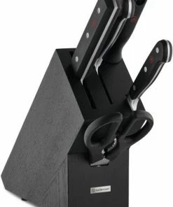 Wüsthof Messerblock Classic Esche Schwarz Mit 5 Teilen