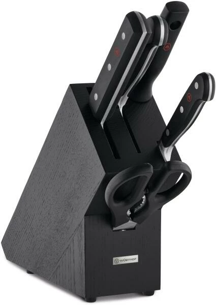 Wüsthof Messerblock Classic Esche Schwarz Mit 5 Teilen 3 Wüsthof Messerblock Classic Esche Schwarz Mit 5 Teilen