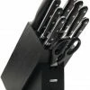 Wüsthof Classic Messerblock Aus Esche Schwarz Mit 9 Teilen -Wesco store Wuesthof Messerblock Classic 1090170905