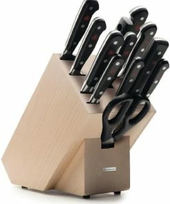 Wüsthof Classic Messerblock Aus Buche Natur Mit 12 Teilen