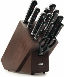 Wüsthof Classic Messerblock Aus Esche Braun Mit 12 Teilen